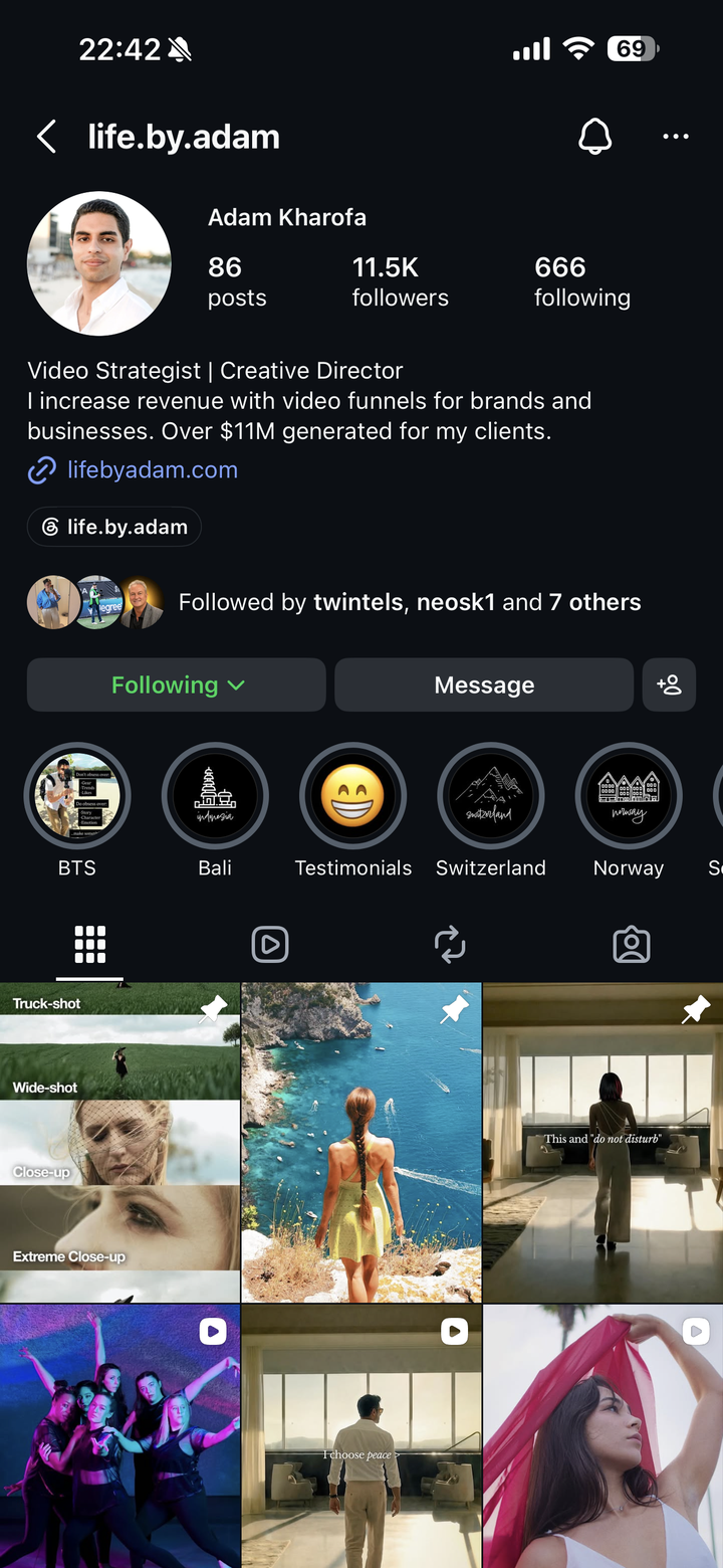 @life.by.adam, video strategist